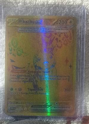 Pikachu ex, graded 8.5