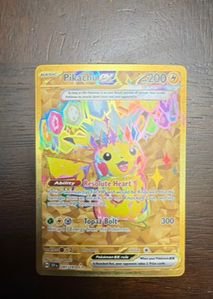 Pikachu ex, graded 9.0