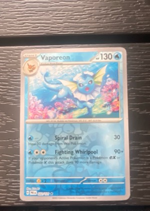 Vaporeon, graded 9.0