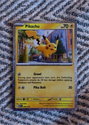 Pikachu, graded 8.0