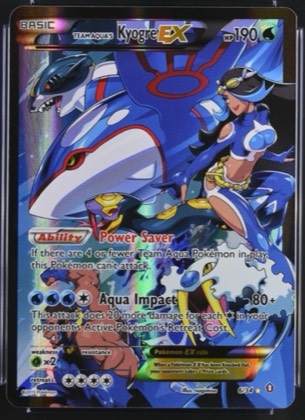 Team Aqua's Kyogre EX, graded 9.0