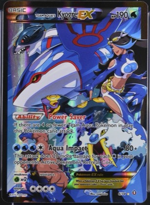 Team Aqua's Kyogre EX, graded 8.5