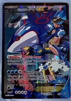 Team Aqua's Kyogre EX, graded 9.0