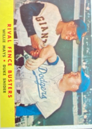 Willie Mays / Duke Snider, graded 5.5
